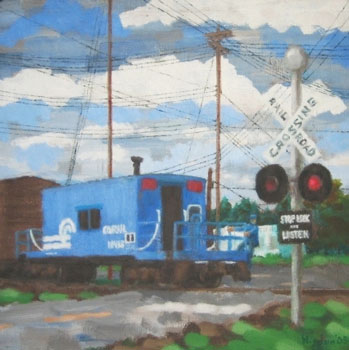 Caboose at Gibson St. I